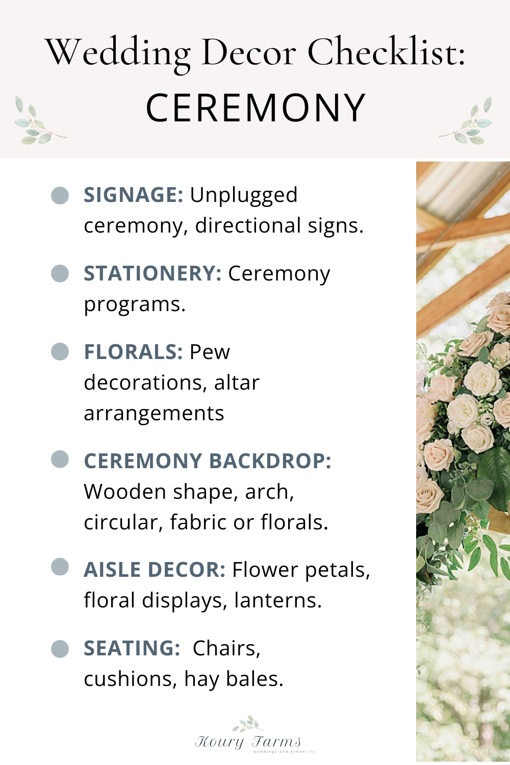 The Wedding Decor Checklist Choosing Your Wedding Decor