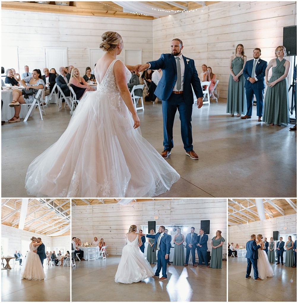 First dance as a married couple at this dream wedding at koury farms