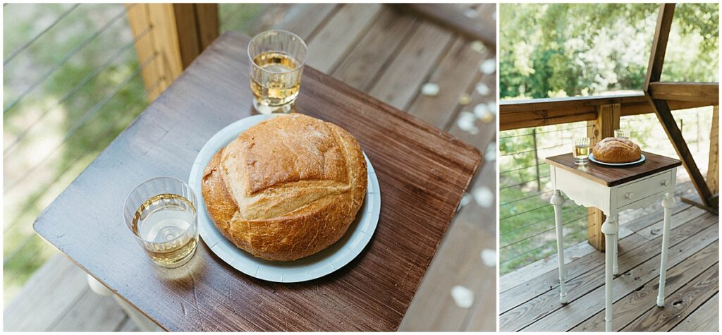 Bread and wine wedding ceremony