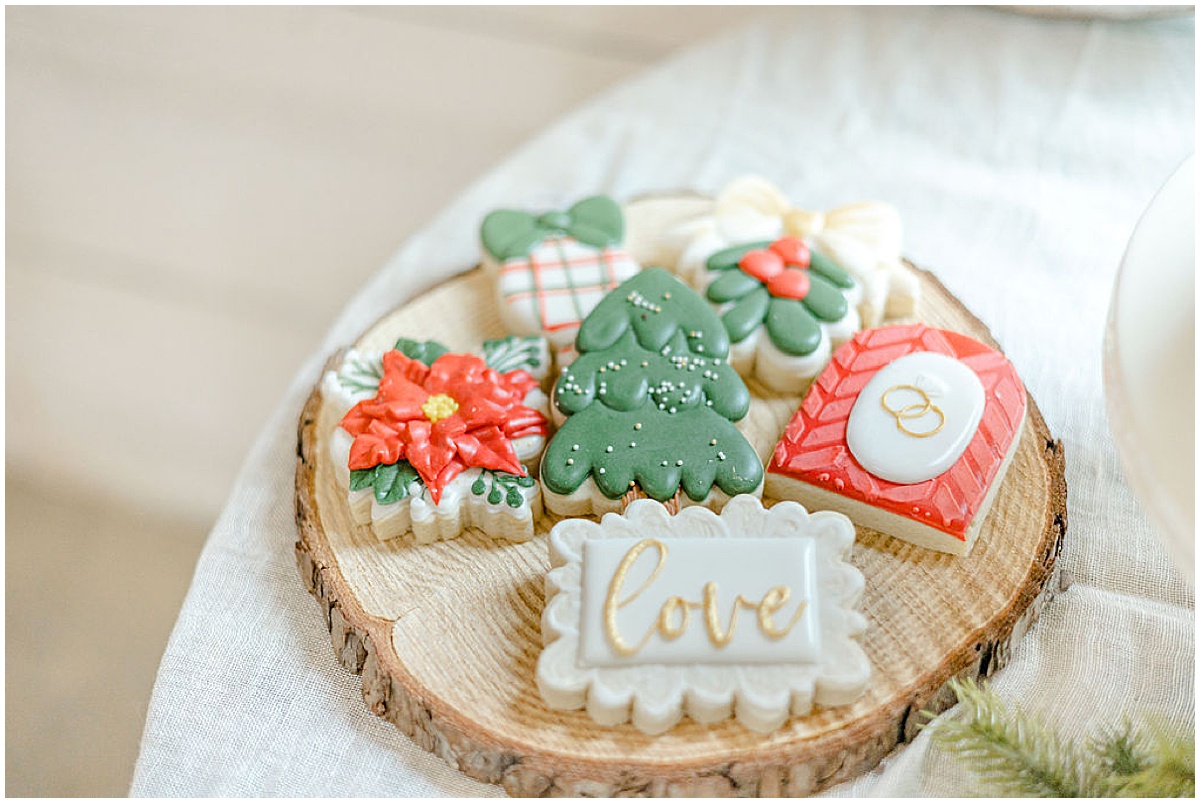 winter wedding cookies
