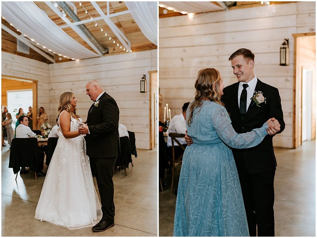 First dances with mother and father