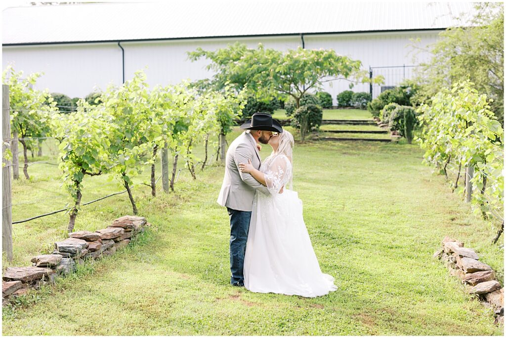 Bride and groom portraits at Koury farms wedding venue, North Georgia