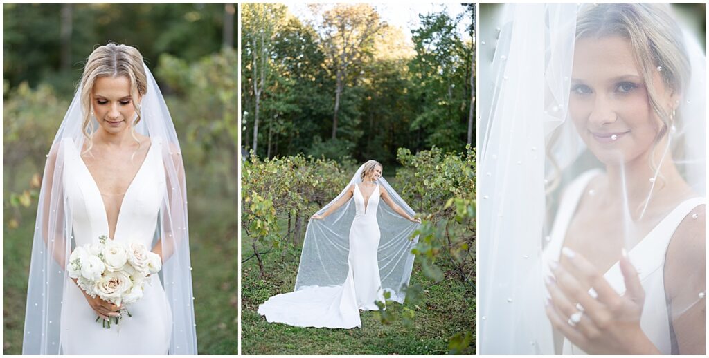 Bridal portraits in the grounds of Koury Farms,North Georgia