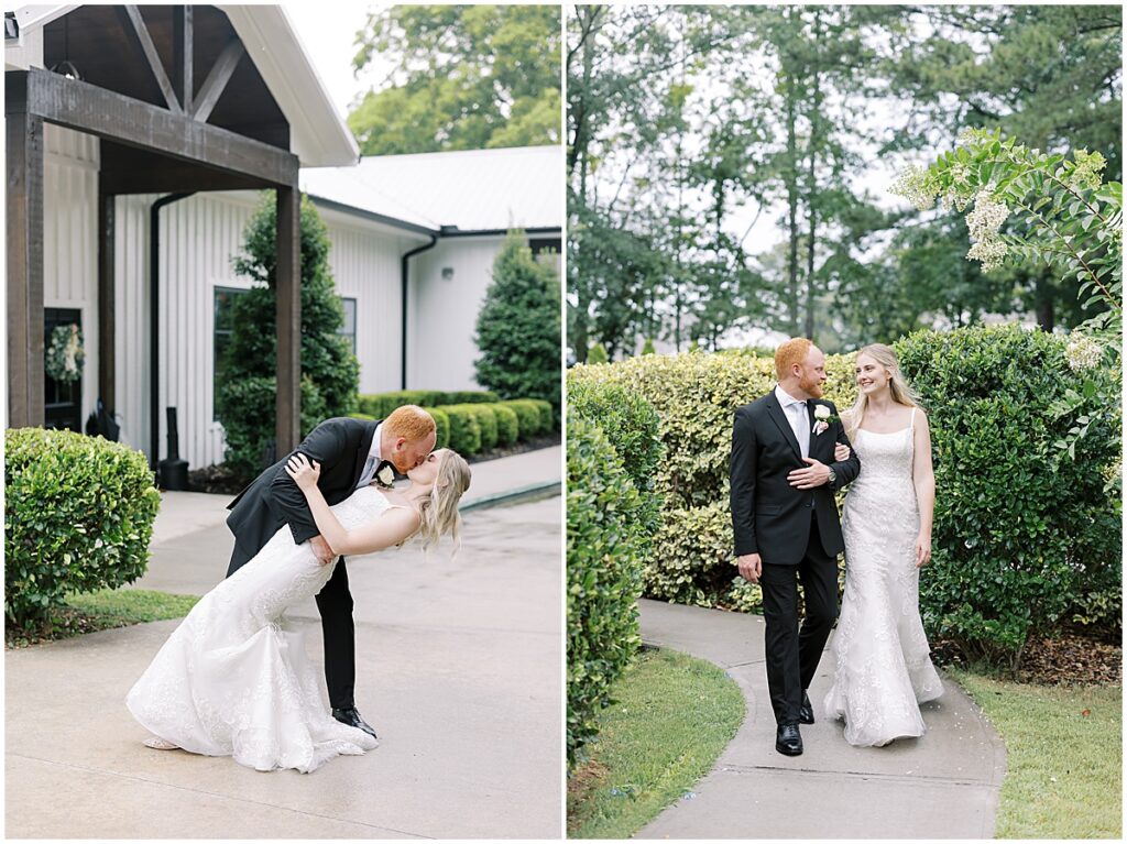 Couple portraits in the grounds of Koury Farms wedding venue