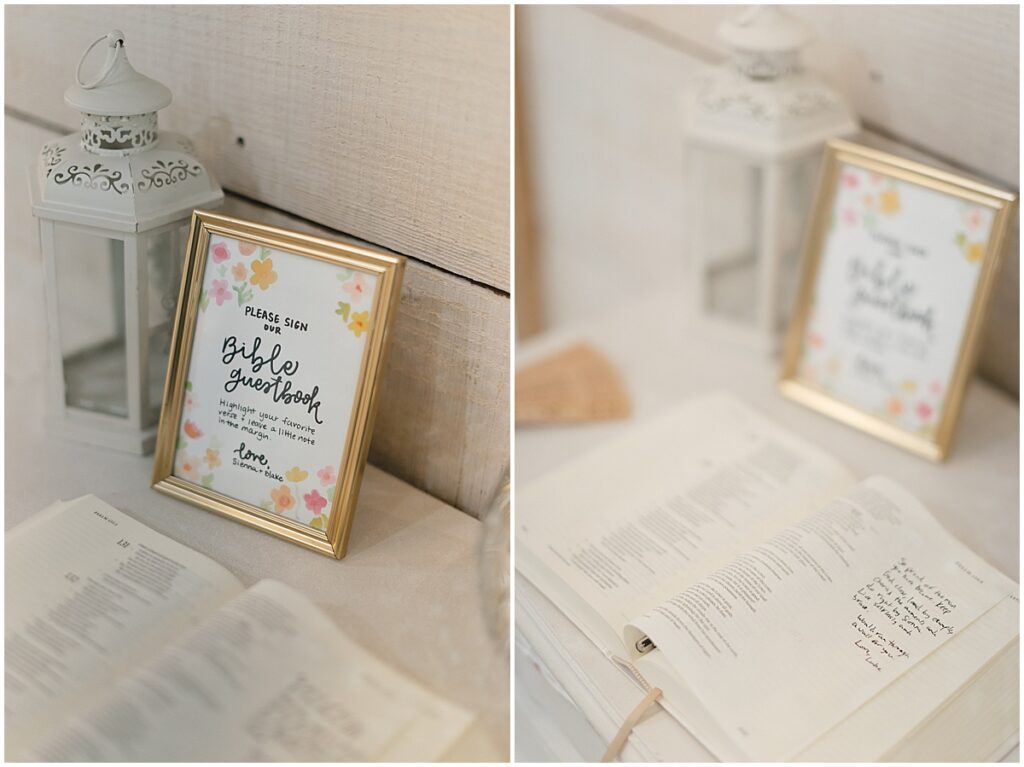 Bible guest book