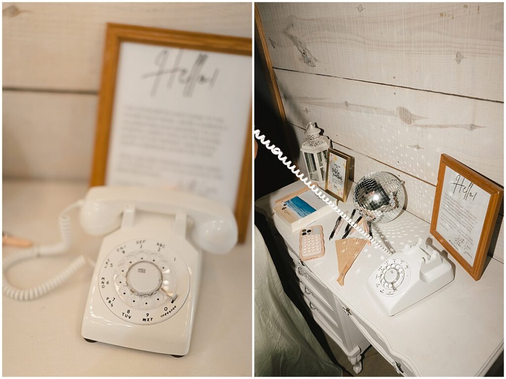 Audio guestbook where guests can leave a voice message for the couple