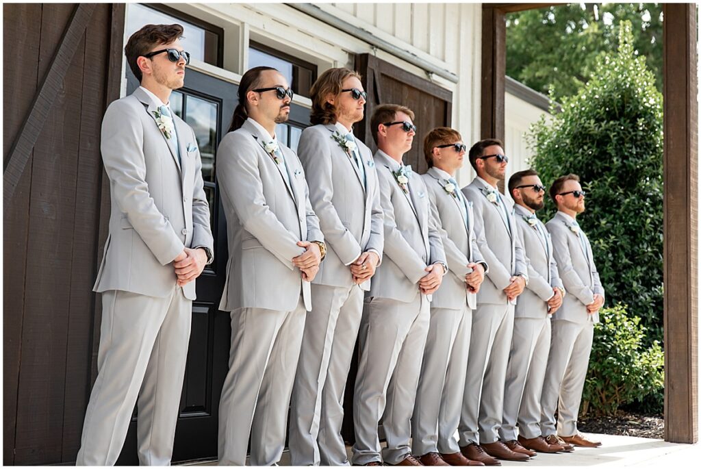 Groomsmen at Koury Farms wedding