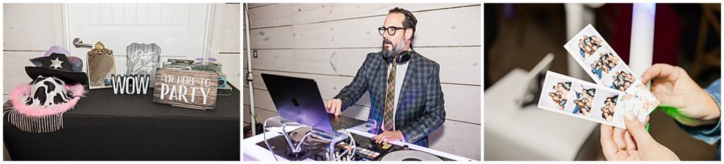 DJ and photobooth props