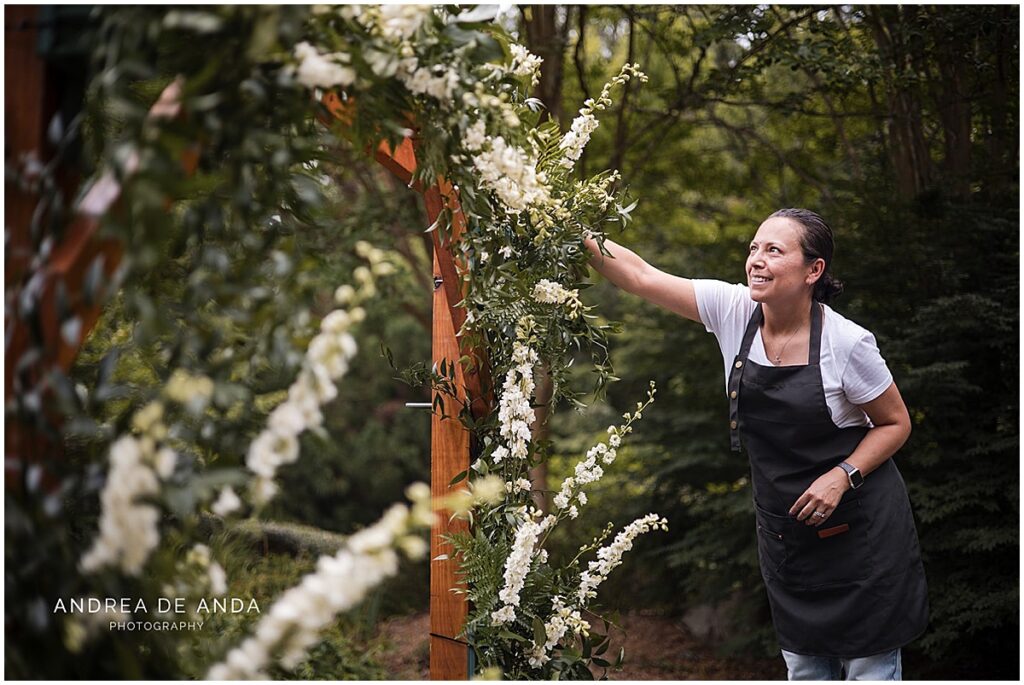 Andrea, owner of divine floral studio
