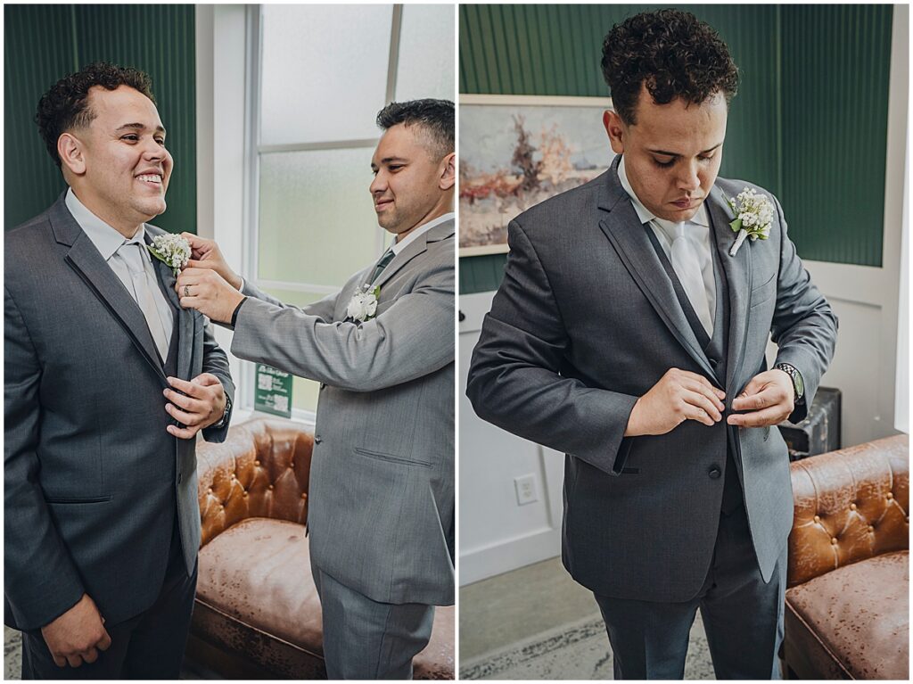 groom in suit