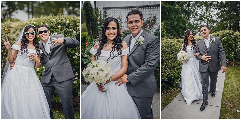 couple portraits in the grounds of Kour Farms